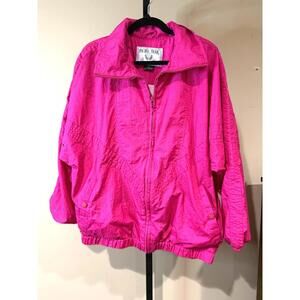 Pacific Trail Women's Pink Windbreaker Jacket Large Vintage